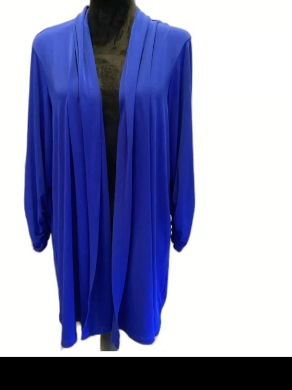 Calvin Klein Royal Blue Open Front Longline Cardigan - Picture 1 of 3